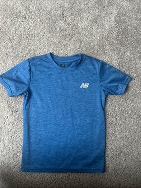 New Balance Kids Blue Heather Athletic Tee